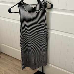 Stripped tank top dress